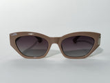 Milky Cocoa Oval Sunglass