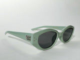 Mint Green Oval Sunglass