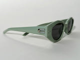 Mint Green Oval Sunglass