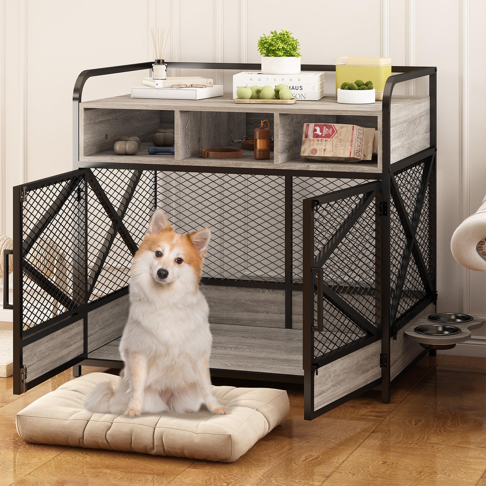 METAL IRON MESH DOG CRATE – Dawnyield